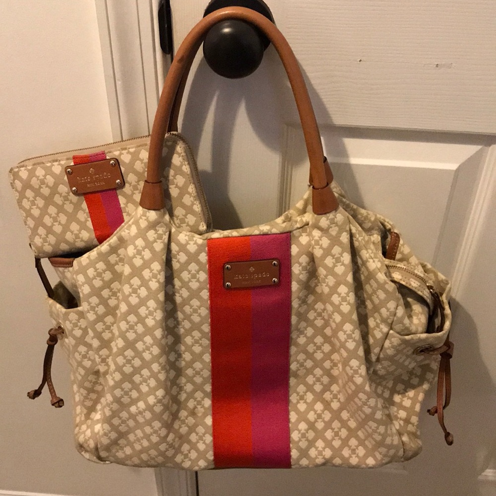 Kate Spade Stevie Diaper Bag and Wallet